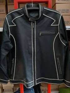 Chaquetas de Cuero Modernas para Hombre con Cuello Alto, Tela de Lona Transpirable e Impermeable, Diseño Invernal, Logotipo Personalizado, Tallas Personalizables - Product Image 2