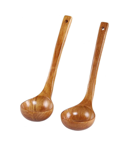 Cucharas de sopa de madera hechas a mano para utensilios de cocina antiadherentes para el hogar y accesorio de Hotel cuchara de sopa más vendida - Product Image 1
