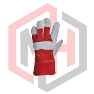 Chrome Rigger Combined Leather Palm <b>Gloves</b> Full Palm Tear Resistant Breathable Anti-static <b>Silicone</b>-free Powder-free <b>Gloves</b> - Product Image 3