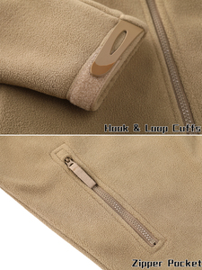 Fabriques de vêtements Cargo Fleece Workwear Wind Breaker Jacket pour hommes Veste tactique, veste de travail Manteau avec fermeture éclair - Product Image 5