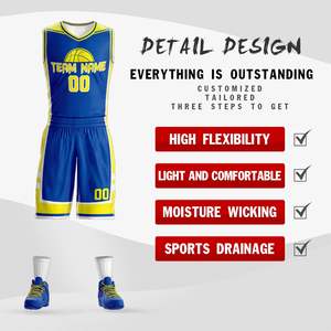 Conjuntos de Uniformes de Baloncesto Personalizados Transpirables y Ligeros, 100% Algodón, Sin Mangas, Unisex, de Alta Calidad, Más Vendidos - Product Image 3