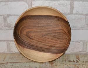 Assiettes rondes en bois en gros, assiettes à dîner en bois massif naturel pour restaurant et usage domestique - Product Image 2