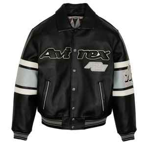 Blouson aviateur en cuir de vache véritable pour homme, édition 2025/26, bleu, décontracté, haute qualité, été-printemps, grande taille, fermeture éclair - Product Image 6