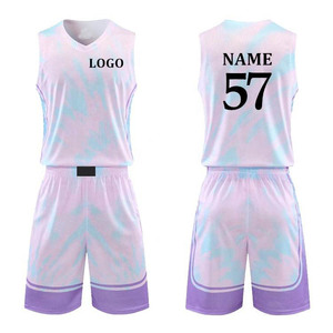 Uniforme de Baloncesto Sublimado Personalizado Unisex, Conjunto de Camiseta y Pantalones Cortos, Transpirable, Ligero, de Secado Rápido, Ropa Deportiva Profesional - Product Image 4
