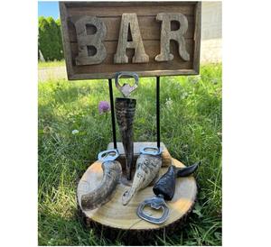 Abridor de Botellas con Mango de Cuerno de Cabra Natural, Herramienta de Cocina Única Hecha a Mano, Sacacorchos y Abridores, Regalo de Inauguración de Casa - Product Image 5