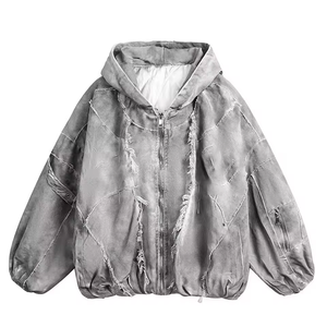 Sweat-shirts pour hommes personnalisés avec logo imprimé, qualité délavée, appliqué, broderie, 500 g/m², surdimensionné, lavage à l'acide, coton français - Product Image 1