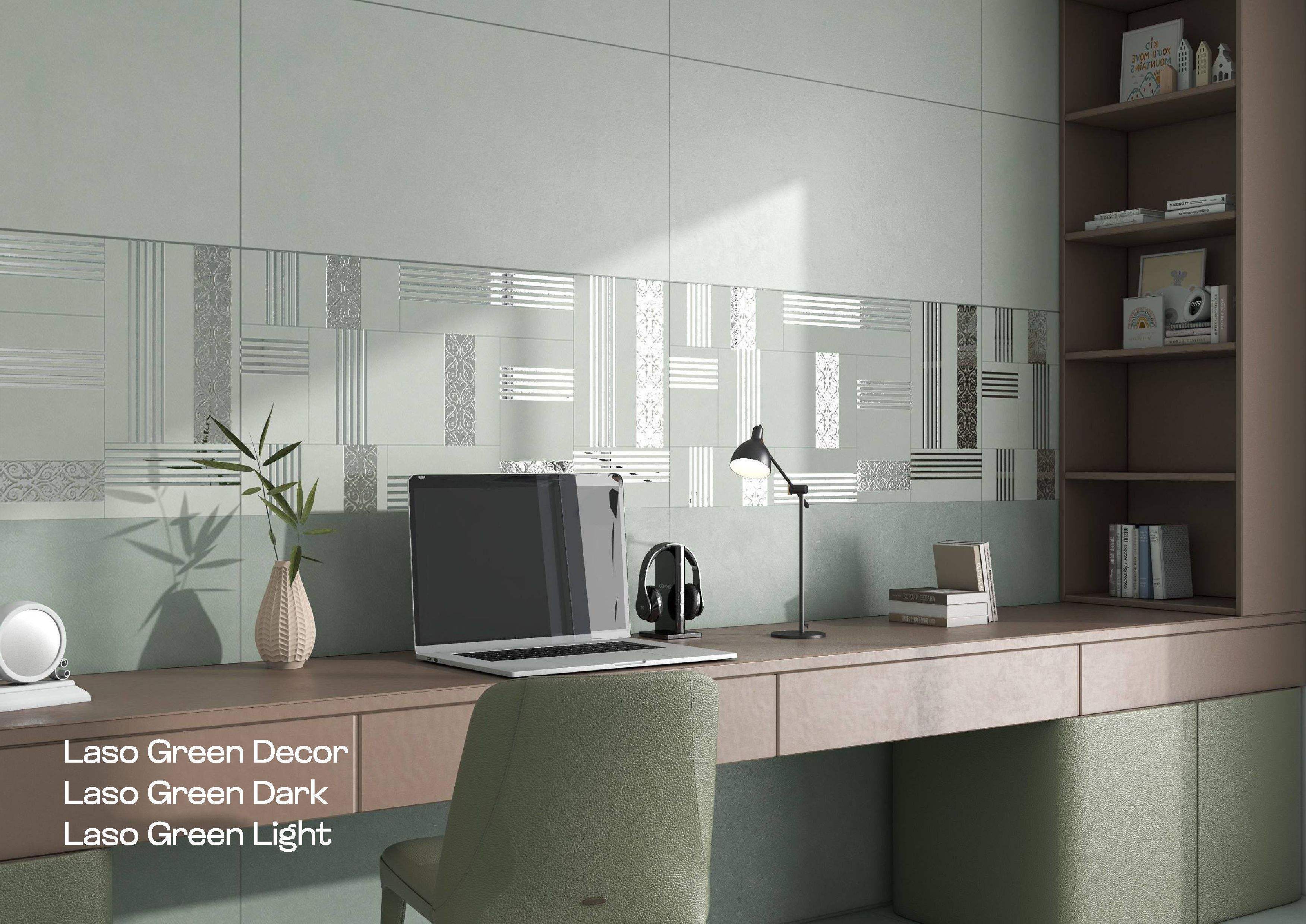 ตกแต่งสีเขียวลาซอส