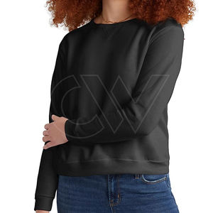 Venta al por mayor de alta calidad de las mujeres de cuello redondo sudadera de lana de las mujeres pulóver sudadera para las mujeres - Product Image 4