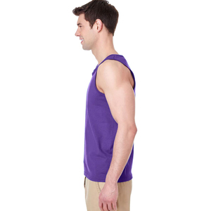 Dernière conception de débardeur uni 100% coton pour hommes de meilleure qualité Débardeur en tissu respirant en gros Parfait pour l'entraînement et la salle de sport - Product Image 5
