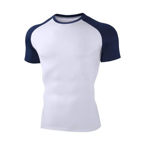 Camiseta de gimnasio de compresión de calidad superior 2025 para hombre, camisetas de entrenamiento de secado rápido con logotipo personalizado, ropa deportiva al por mayor - Product Image 3