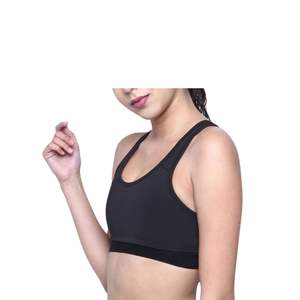 Soutien-gorge de sport personnalisé pour femme, maintien élevé, respirant, extensible, avec logo frontal, vente en gros - Product Image 4