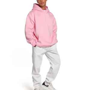 2024 sweat à capuche élégant de marque de haute qualité pour hommes à manches longues bébé rose couleur sweat à capuche uni sweats pour hommes - Product Image 1