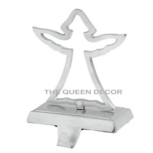 Soporte de calcetín navideño de aluminio de estilo moderno decorado personalizado al por mayor sublimación en blanco para decoraciones navideñas - Product Image 3