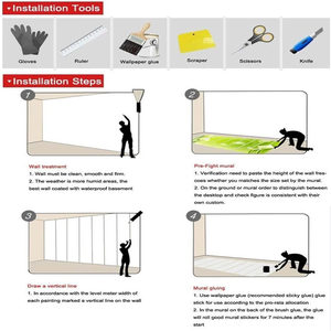 El popular papel tapiz de silueta de animal es adecuado para pegar en el sofá de la sala de estar, pared de fondo de TV - Product Image 6