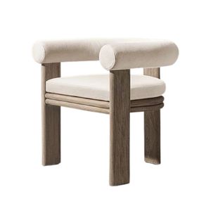 Zanvora the mocoto Luxury Solid Wood Outdoor Garden Chair Modern Upholstered <b>Armchair</b> Patio <b>Dining</b> Chair Custom Resort Furniture - Product Image 3