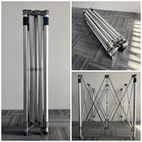 Kit de tente de salon professionnel en aluminium hexagonal robuste de 50 mm 10x10 pieds, impression personnalisée du toit ou des parois, gazebo d'exposition pour événements