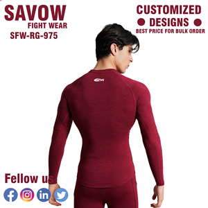 Camiseta de Compresión Rash Guard para Hombre, MMA, BJJ, Protección UV para Surf, Secado Rápido, Top de Gimnasio, Logotipo Personalizado al por Mayor, Servicio de Fábrica OEM - Product Image 2