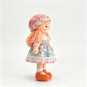 customized Cottagecore Handmade Textile <b>Doll</b>,Soft Fabric Girl Plush <b>Doll</b>,Mixed Floral Print Cloth Rag <b>Doll</b> - Product Image 2