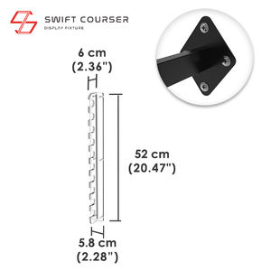 Retail Store Horizontal Wall Mount Acrylic Putter Golf Club Holder Rack - Product Image 2