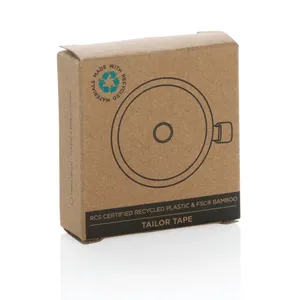 Metro a nastro da sarto in plastica riciclata sostenibile, gadget promozionale ecologico - Product Image 3