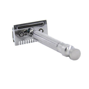 Maquinilla de afeitar de seguridad para hombre, maquinilla de afeitar de doble filo con mango de acero inoxidable de alta calidad, precio barato - Product Image 5