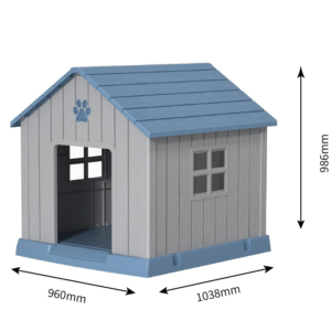 Caseta para Perros de Lujo para Exteriores, Impermeable, con Techo Inclinado, de Polipropileno, Venta al Por Mayor del Fabricante - Product Image 5