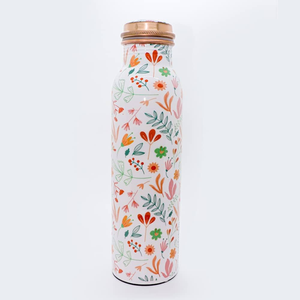 Copper Printed <b>Bottle</b> Hammered 2-Glass Rose Gold Color New Premium Quality <b>Bottle</b> for Kitchenware & Gym <b>Bottle</b> - Product Image 4