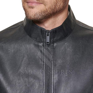 Chaqueta de cuero impermeable ajustada con estilo de alta calidad para hombre, precio al por mayor, chaqueta de cuero de nuevo diseño de moda de invierno para hombre - Product Image 6