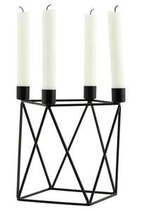 Nouvel avent fer fil métallique 4 mèche fait à la main décor à la maison décoration de Table bougeoir 4 flammes bougeoir décoratif cadeau article - Product Image 2