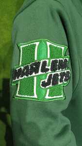 แจ็กเก็ตเลตเตอร์แมนสำหรับผู้ชายปักโลโก้ตามสั่งด้านหน้าสำหรับทีมเบสบอลวิทยาลัย - Product Image 4