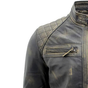 2025 Vintage Leather Biker <b>Jacket</b> for <b>Men</b> High Quality Best Design Outdoor Winter Clothing with Front Logo OEM Service - Product Image 5