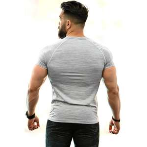 Nouveau T-shirt de sport en maille pour homme - Col rond Respirant Séchage rapide Performance Écologique Manches courtes - Product Image 2