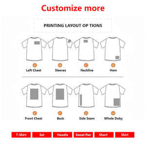 Nouveau T-shirt d'été décontracté pour homme en coton bouclette 100% à manches courtes, col rond, anti-boulochage, coupe classique, avec logo personnalisé sur le devant - Product Image 5