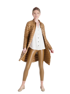 OEM Marque Bouton Rembourré Parka Plus La Taille Femmes Respirant Hiver Gilet Col Chaud Solide Streetwear 95% Polyester Enduit Puffer - Product Image 2