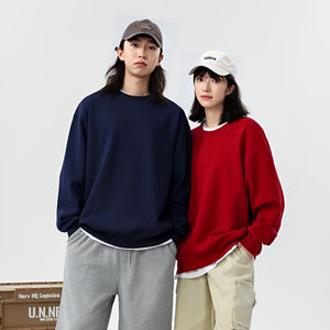 2025 plus récent conception personnalisée Logo personnalisé sweat-shirts pas cher plaine hommes sweats blanc col rond kaki sweat - Product Image 3