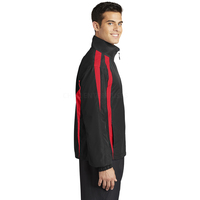Pull-over de sport décontracté coupe-vent en nylon Veste coupe-vent de couleur unie Sweat à capuche imperméable avec cordon de serrage Demi-fermeture éclair