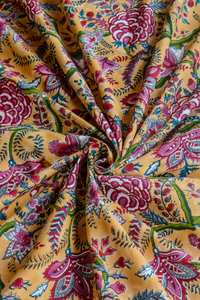 Drap de lit en coton imprimé à la main |   Drap de lit indien à motifs floraux |   Literie faite à la main pour la vente en gros - Product Image 4