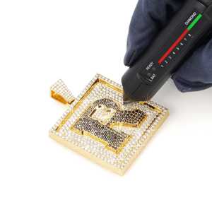 จี้เพชรโมอิสซาไนต์สีดำทองคำ 14K แบบสั่งทำพิเศษ ประเภทสินค้า: จี้เพชร - Product Image 2