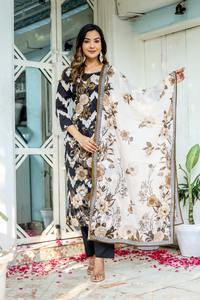 Latest Designer Cotton Silk Embroidery Hand Work <b>Kurti</b> Set by FabZone - Product Image 5