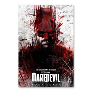 Póster Moderno de Marvel Estilo Art Deco, Daredevil Born Again, Arte en Papel Enmarcado para Colgar en la Pared, Decoración de Cumpleaños - Product Image 1