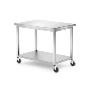 Tavolo Mobile HENDI con Ripiano 1000x700x850mm, Arredo per Cucina - Product Image 1