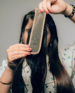 2x6 HD Lace Frontales para mujeres 100% Virgin Remy Cabello humano peruano Natural Brown y Black - Product Image 1