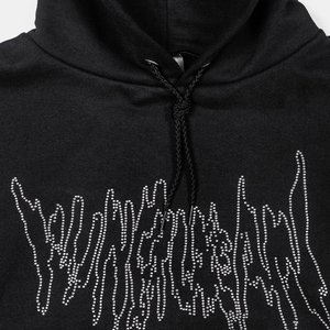 High Quality 100% Cotton Fleece <b>Pullover</b> Custom Rhinestone Winter Streetwear Quick-Dry Breathable Eco-Friendly Pocket Hoodie <b>Men</b> - Product Image 3