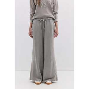 Pantalon de survêtement large pour femme 100 % coton avec poches, idéal pour l'extérieur - Product Image 2