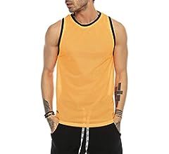Camiseta sin mangas de malla transpirable para hombre, Camiseta deportiva sin mangas de secado rápido para gimnasio, correr, entrenamiento físico, ligero, Multicolor - Product Image 6