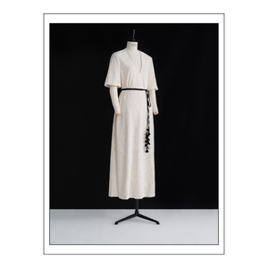 Buen precio Vestidos de mujer de media manga Embalaje personalizado Dilys Vestido recto Algodón orgánico Whiteant Vietnam Factory - Product Image 1