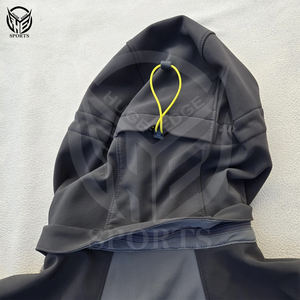 Veste softshell à capuche pour homme la plus populaire pour l'hiver Logo personnalisé Couleurs vives Imperméable et coupe-vent Placement du logo sur le devant - Product Image 6
