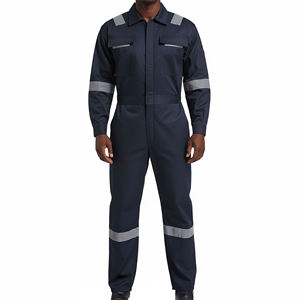 High Quality Plus Size Reflective Safety Working Uniform Cotton Work <b>Overall</b> for Men and <b>Women</b> for Welding - Product Image 4