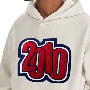 Sweat-shirts en chenille brodés pour hommes, fabriqués par un bon fabricant, entièrement personnalisés, tendance, anti-rides, vente chaude - Product Image 2