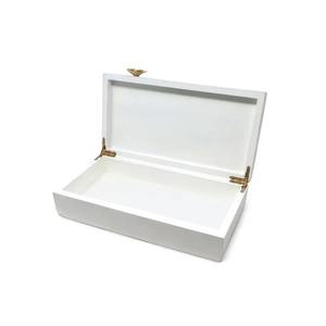 Boîte de décoration en bois blanc moderne à utiliser pour la maison jardin ferme maison salon chambre chambre d'amis et autres - Product Image 1